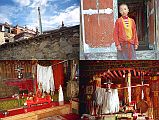 03 Pelge Ling Gompa Containing Milarepa Cave We walked down the hill in 1998 to the Pelgye Ling gompa, which contains Milarepa�s Cave.